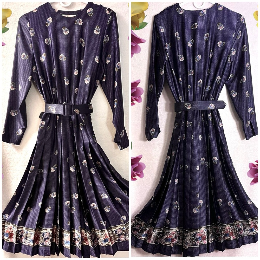 Vintage Talbots Satin Dress Petite Collection Size 8P